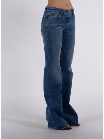 PANTALONE SLIM FLARED 5 TASCHE, 4500 BLUE, small