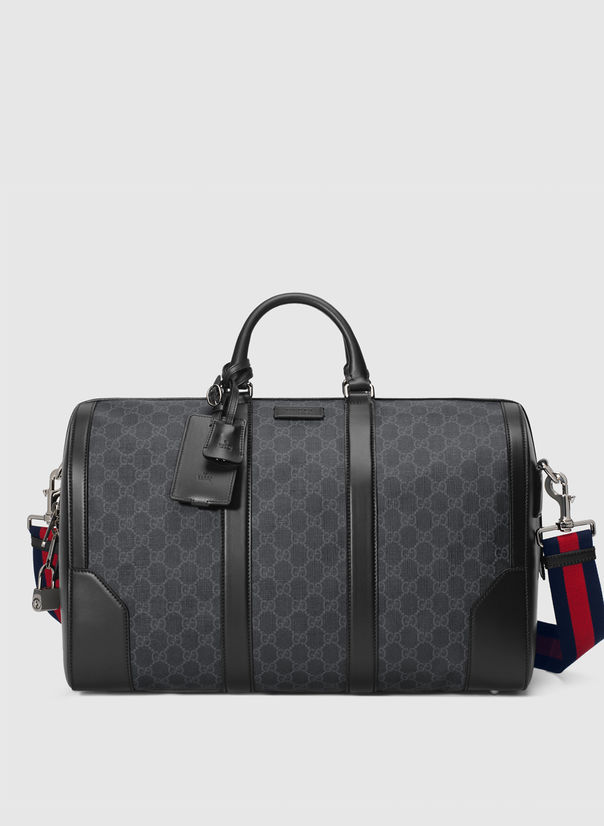 GUCCI BORSA DA VIAGGIO IN MORBIDO TESSUTO GG SUPREME Black