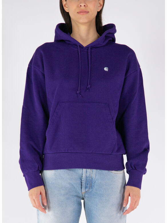 FELPA HOODED CASEY, 1ZKXX TYRIAN/SILVER, medium
