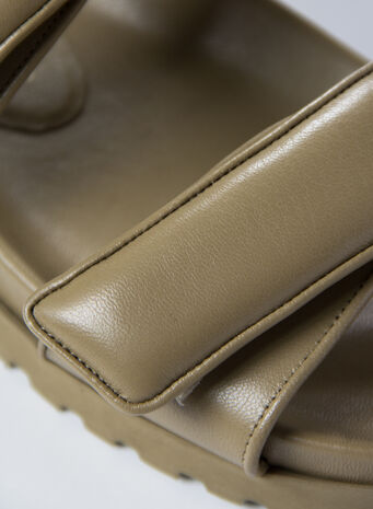 SANDALO PLATFORM DOPPIO CINTURINO PERNI 11 MUD, 4199CAFE, small