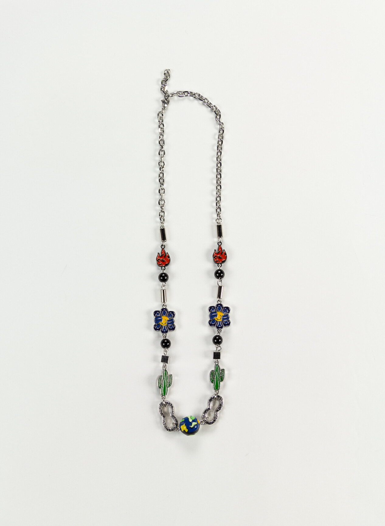SALUTE-EVAE COLLANA CATCUS FLOWER FLAME NECKLACE Multicolor Donna 