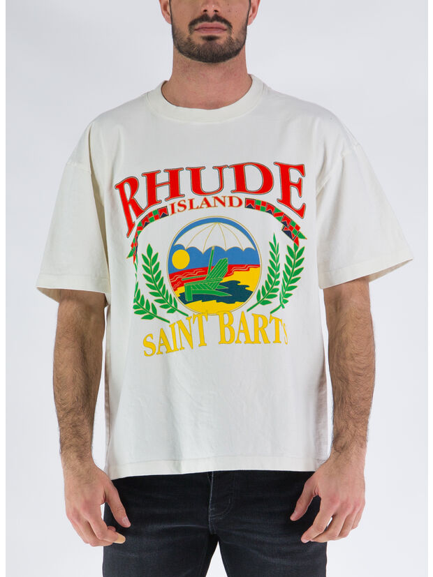 T-SHIRT RHUDE BEACH CHAIR TEE, 0611 VTG WHITE, large