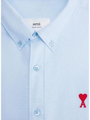 CAMICIA AMI DE COEUR SHIRT, 450 SKY BLUE/450, small