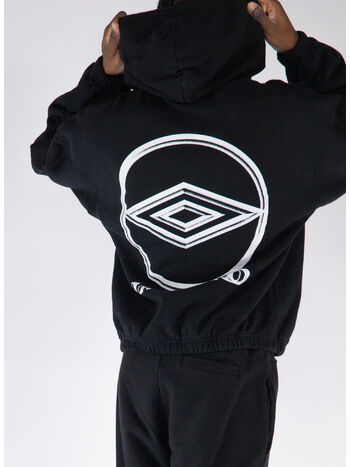 FELPA HOODIE MASKED, BLK0001 BLACK, small