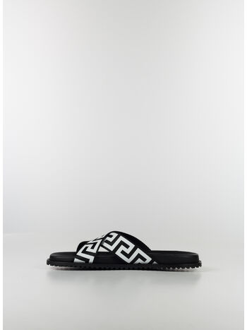 SANDALI GRECA, 2B020 NERO BIANCO, small