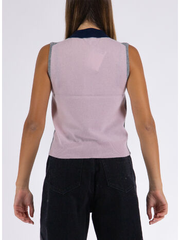 GILET CASHMERE MIX, 523 FROST GRAY, small