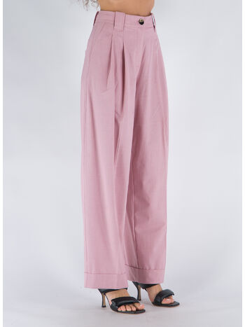 PANTALONE DRAPEY MELANGE, 545 PINK TULLE, small