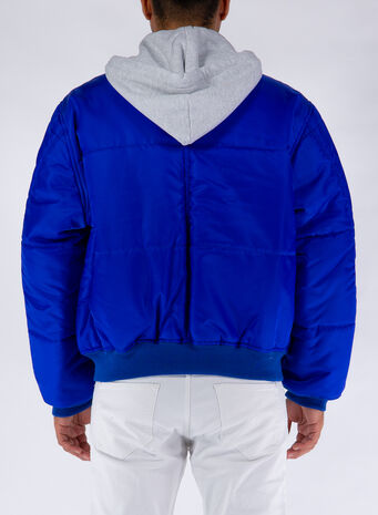 CROSS BOMBER HOODIE, 4572BLUESILVER, small