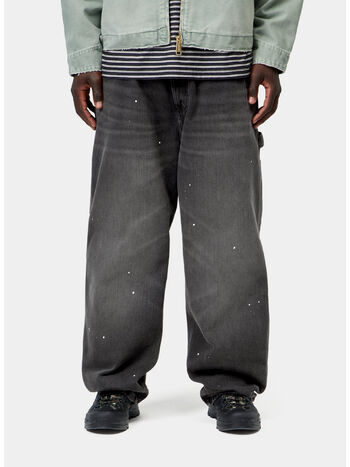 PANTALONE SINGLE KNEE, 89EJ Black, destroy wash, splatter, small