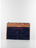 POCHETTE IN JACQUARD, ZO195 IRIS/PEANUTS/RED, thumb
