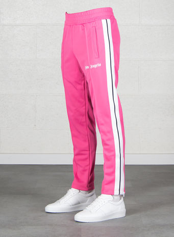 PANTALONE SLIM TRACK PANTS, FUXIA/WHITE, small