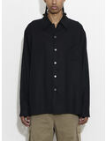 CAMICIA EVERY, Draping Black Lyocell, thumb