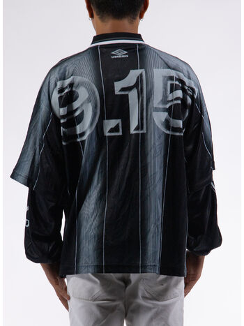T-SHIRT SOCCER V NECK, BLK0001 BLACK, small