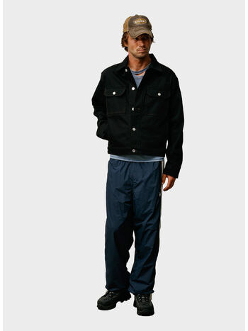 GIUBBOTTO TRUCKER DENIM, 1346 RAW BLACK CONTRAST STITCH, small