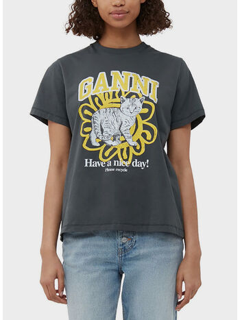 T-SHIRT BASIC JERSEY CAT RELAXED, 490 VOLCANIC ASH, small