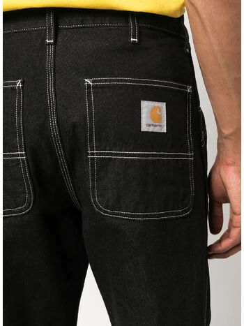 PANTALONE SIMPLE, 8960 BLACK HEAVY STONE WASH, small
