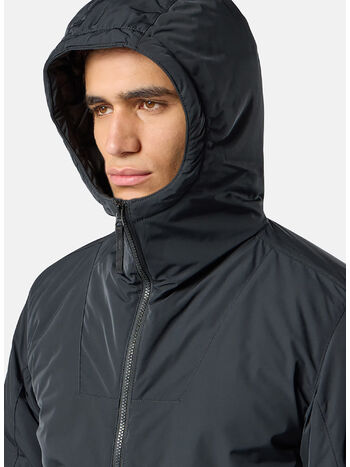 GIACCA CON CAPPUCCIO MICRO TWILL ANTIGOCCIA, V0029 BLACK, small