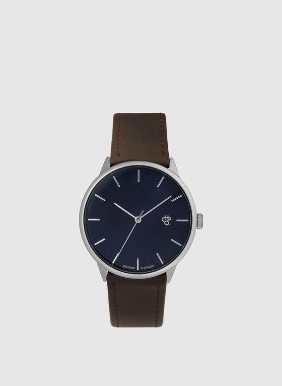 OROLOGIO CHPO KHORSHID, NAVYMETAL/BROWNV, medium