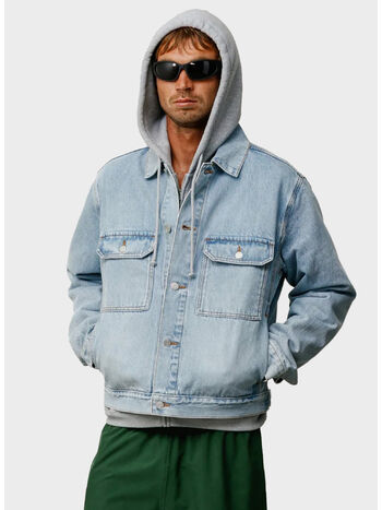 GIUBBOTTO TRUCKER DENIM, 0570 LIGHT WASH INDIGO, small