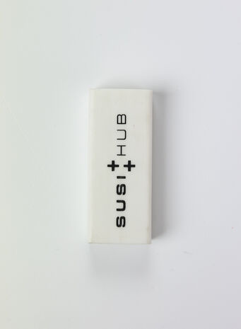 GOMMA RUBBER ERASER, WHITE, small