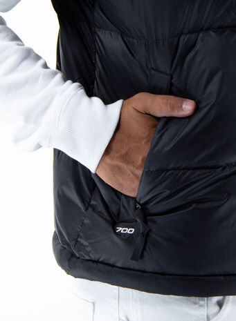 GILET IN PIUMINO RETRO NUPTSE VEST, LE41 RECYCLED BLACK, small