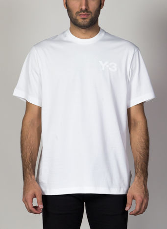 T-SHIRT FRONT LOGO SS TEE, WHITE, small