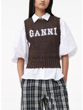 GILET COTTON ROPE, 079 HOT FUDGE, thumb