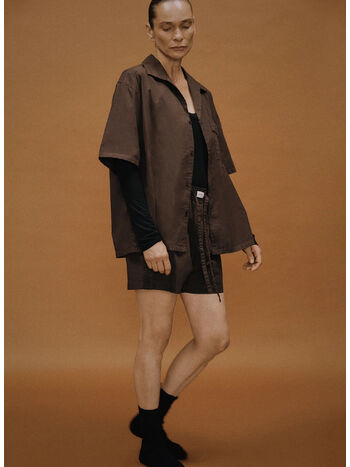 CAMICIA SS PAJAMA UNISEX, 6235 BRUNETTE, small