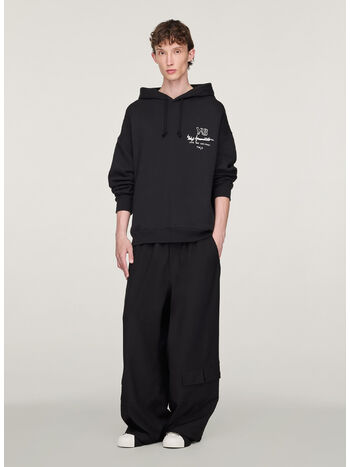 FELPA HOODIE GRAPHIC FT, BLACK, small