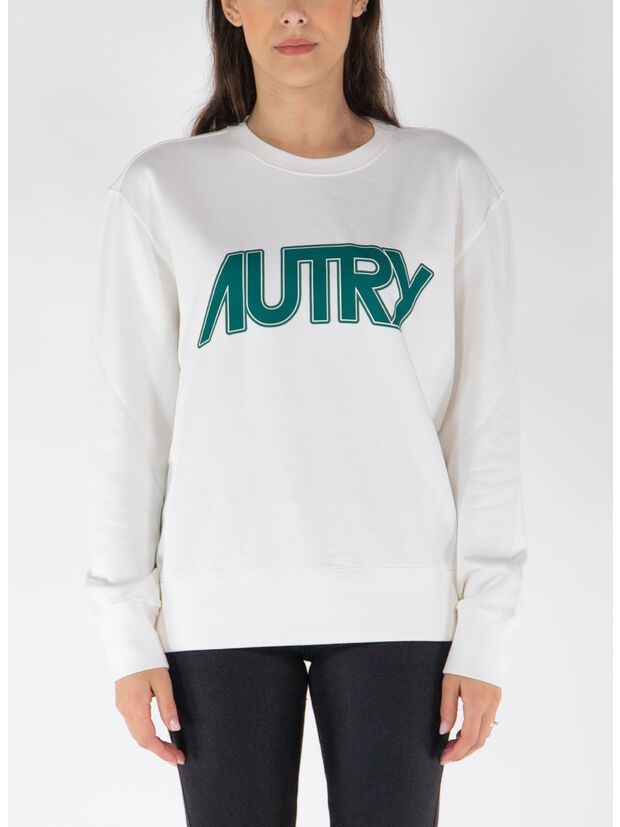 FELPA  GIROCOLLO AUTRY, 514W WHITE, large