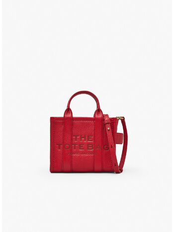 BORSA THE LEATHER TOTE, 617 TRUE RED, small