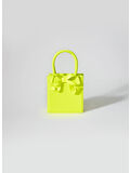 BORSA BOW MINI TOTE BAG, NEON YELLOW, thumb