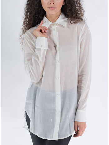 CAMICIA THE UP MUSSOLINA, WHITE, small