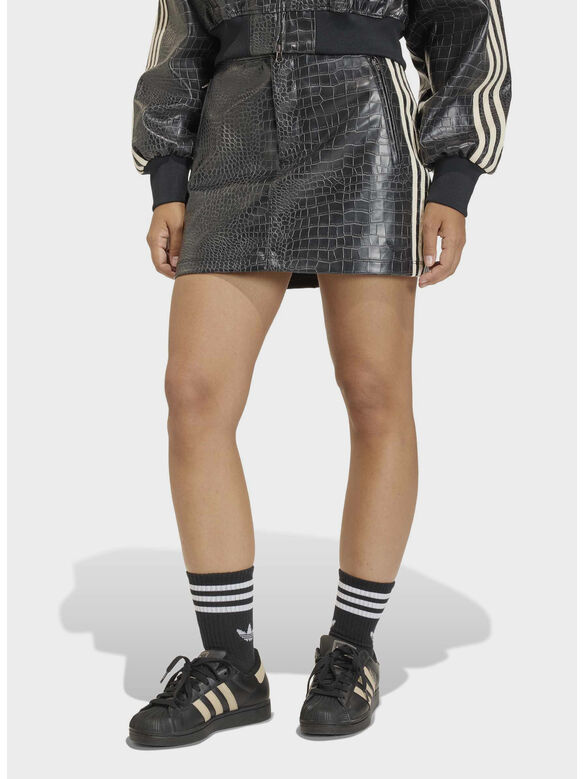 GONNA MINI PLEATHER, BLACK, medium