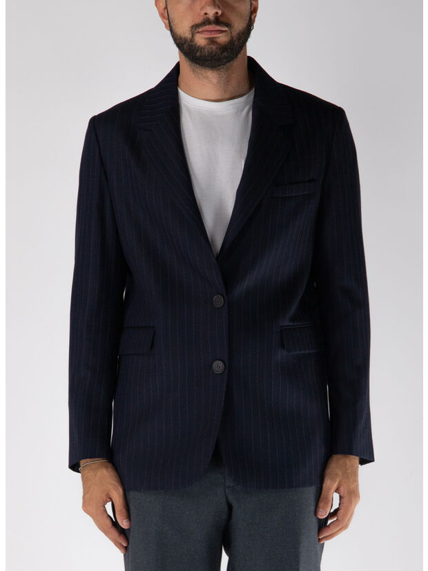 GIACCA MONOPETTO GESSATO, 50629 DARK NAVY, large
