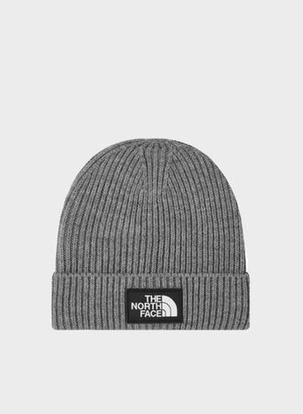 CAPPELLO TNF LOGO BOX CUFFED BEANIE, DYYMEDIUMGREY, small