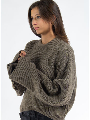 PULLOVER HUDSON KNIT ROUNDNECK, ROCK, small