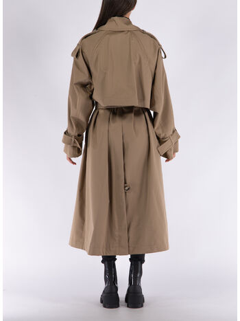 TRENCH OVERSIZE IN COTONE ANTI GOCCIA, , small