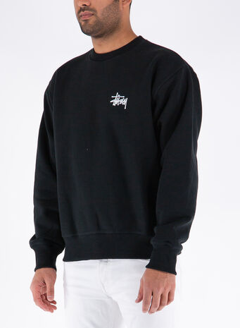 FELPA BASIC CREW, BLACK, small