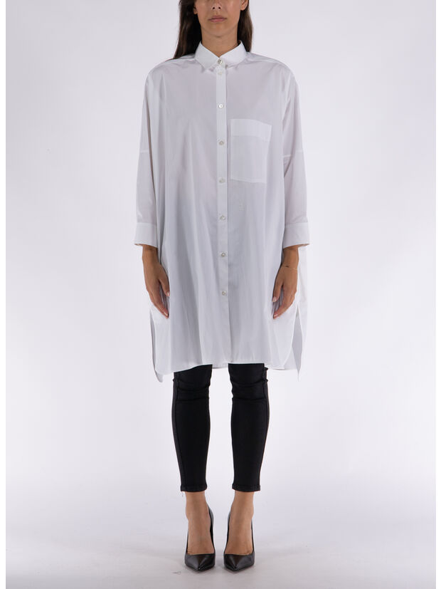 CAMICIA OVERSIZED BOXY, 100 OPTIC WHITE, large
