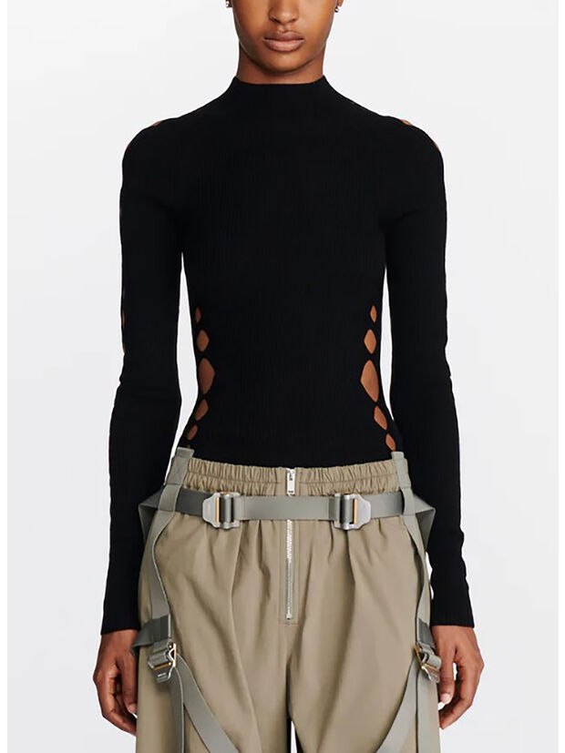 PULLOVER SNAKE DIAMOND SKIVVY, BLACK, large