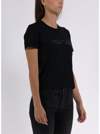 T-SHIRT LOGO EMBROIDERY W STRASS, , small