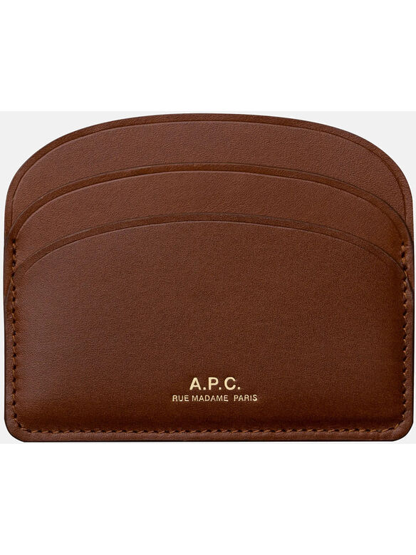 PORTACARTE DEMI-LUNE, CAD NOISETTE, medium