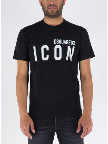 T-SHIRT ICON, 980 BLACK/WHITE, small