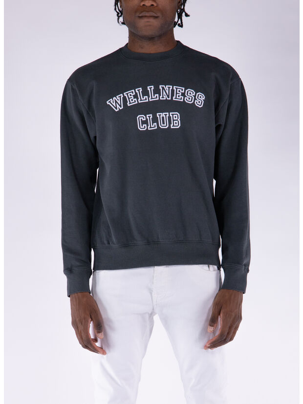 FELPA GIROCOLLO WELLNESS CLUB, Faded Black, large