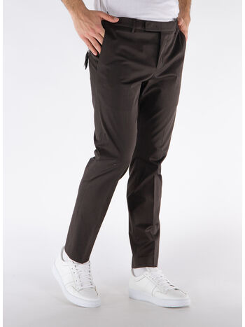 PANTALONE REBEL IN GABARDINA, 0180 MARRONE, small