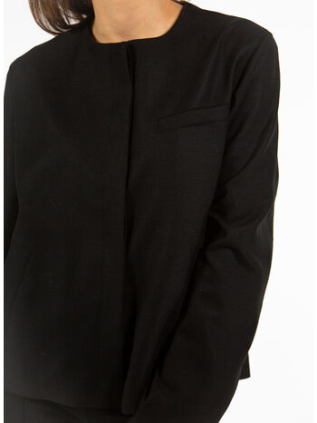 GIACCA TWILL LIGHT FLANNEL, BLACK, small