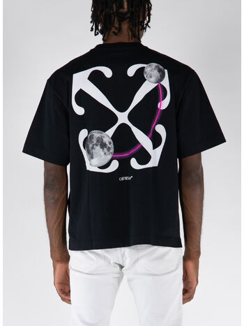 T-SHIRT DBL MOON ARROW SKATE, 1001 BLACK WHITE, small