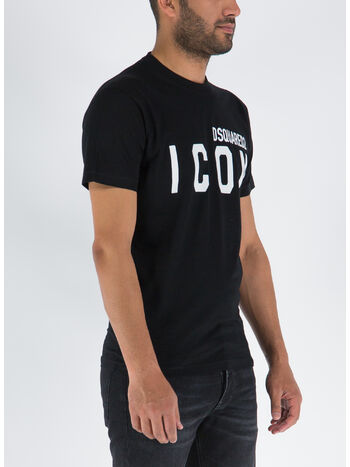 T-SHIRT ICON, 980 BLACK/WHITE, small