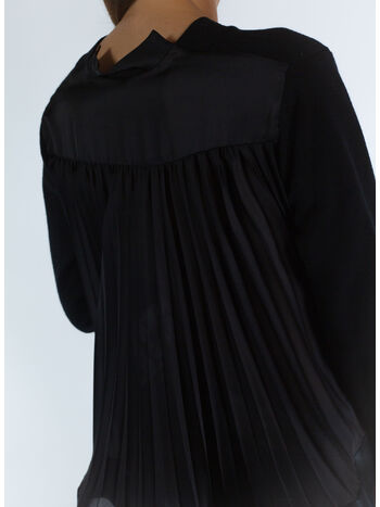 CARDIGAN WOOL KNIT, 001 BLACK, small